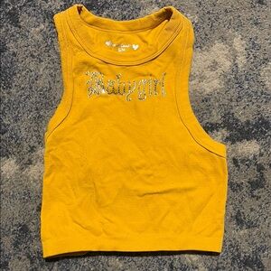 Yellow Babygirl Tank Top